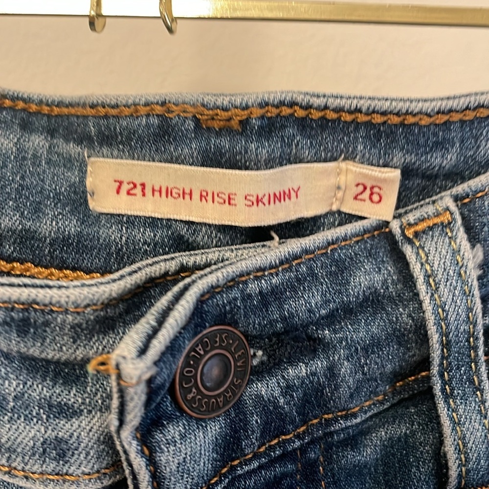 Levi's high rise skinny jeans size 26 - Picture 4 of 5